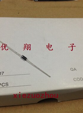 RG臯鑫 整流二极管 1N4007 0.6x58 1A/1200V(1000个/盒=30元)