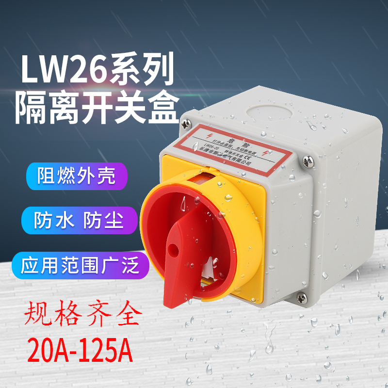 SFD11负荷隔离开关盒户外防水密封LW42旋转电源切断LW26转换开关
