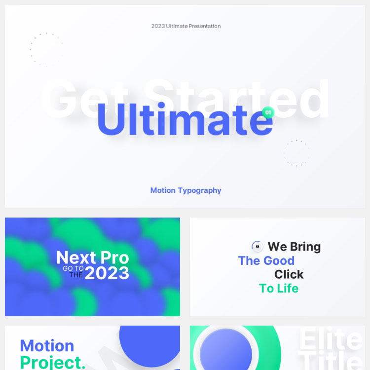 【创意动态】全动态封面页过渡页创意动画设计商务ppt模板