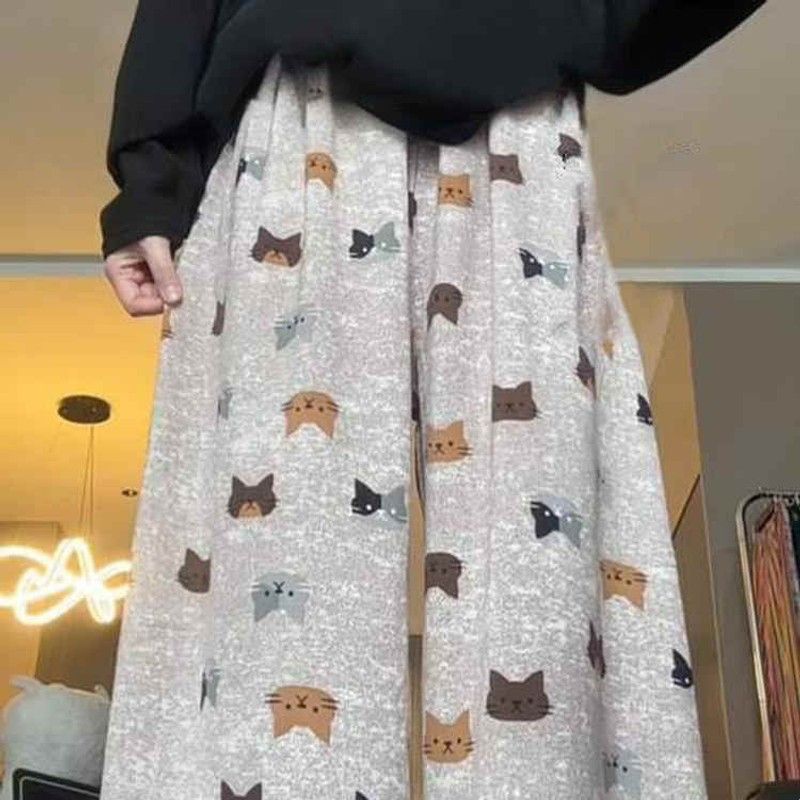 棉绸裤子遛弯裤夏日凉凉裤猫咪防蚊裤女成人夏季薄款休闲阔腿裤厂