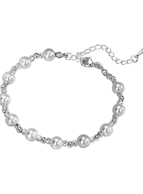 恋约珍珠手链女小众碎银子手串