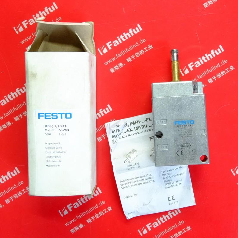 Festo 535901 费斯托全新电磁阀 MFH-3-1/4-S-EX询价