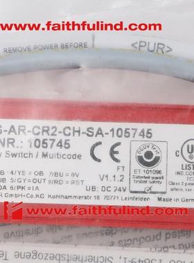 Euchner 105745 安士能全新安全传感器 CES-AR-CR2-CH-SA-105询价