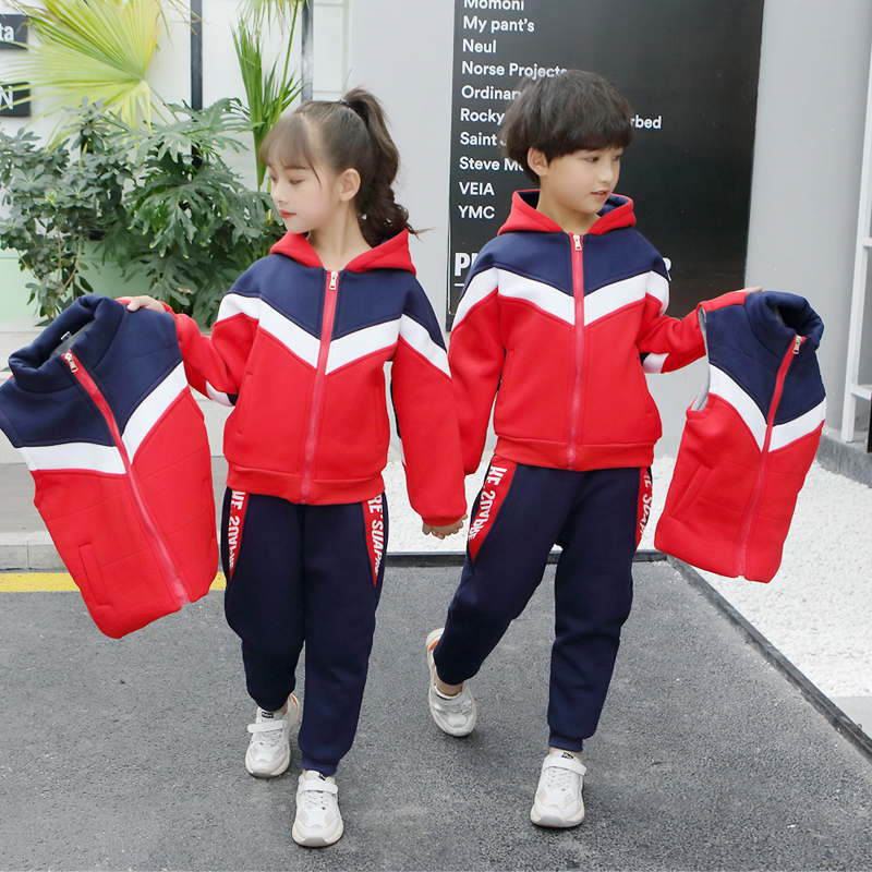 校服中学生幼儿园园服秋冬装小学生校服冬季加棉加厚