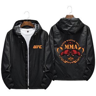 综合格斗衣服ufc夹克卫衣毒蛇蛇头李小龙MMA外套搏击运动连帽上衣