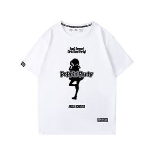 Bang Dream少女乐团短袖T恤凑友希那市谷有咲香澄周边男女潮衣服