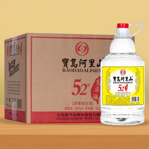 宝岛阿里山2l整箱四瓶台湾高粱酒
