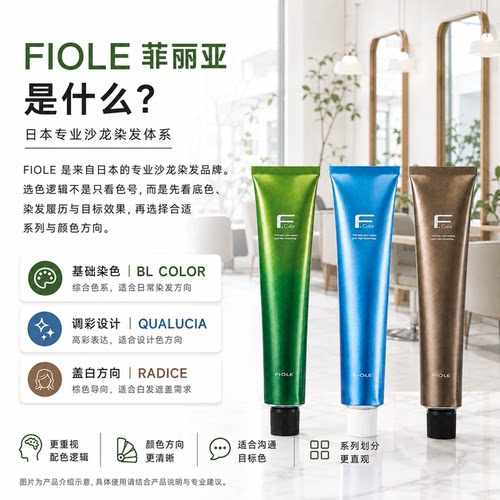日本进口fiole染膏时尚盖白发