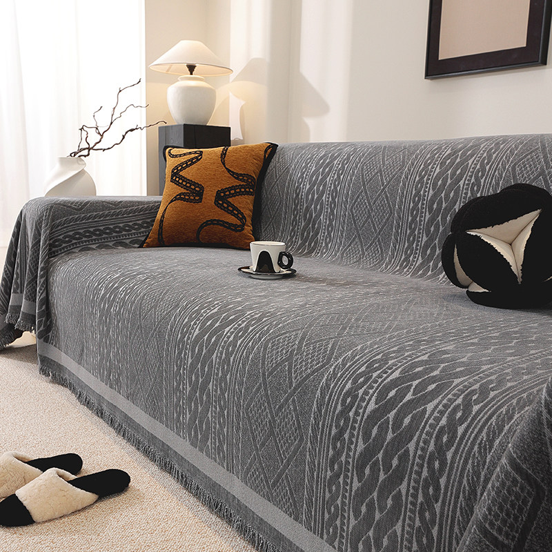 简约复古雪尼尔沙发盖布沙发巾四季通用全包高级感沙发套罩垫耐脏,居家布艺,沙发垫,淘宝优惠券,粉丝福利购,淘宝优惠卷