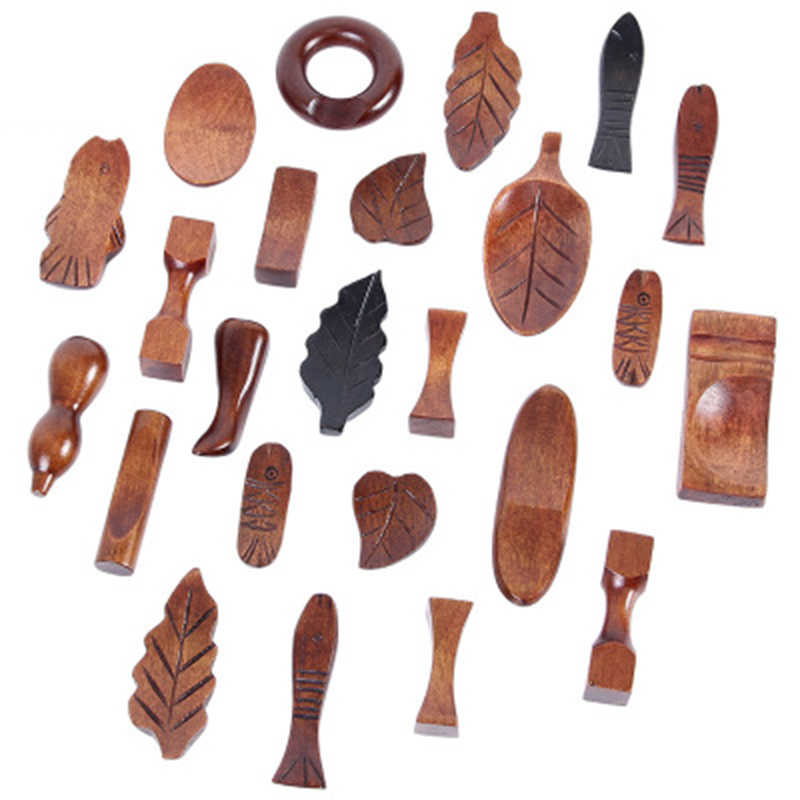 日式楠木筷子架筷枕餐饮工具架健康筷子托树叶设计