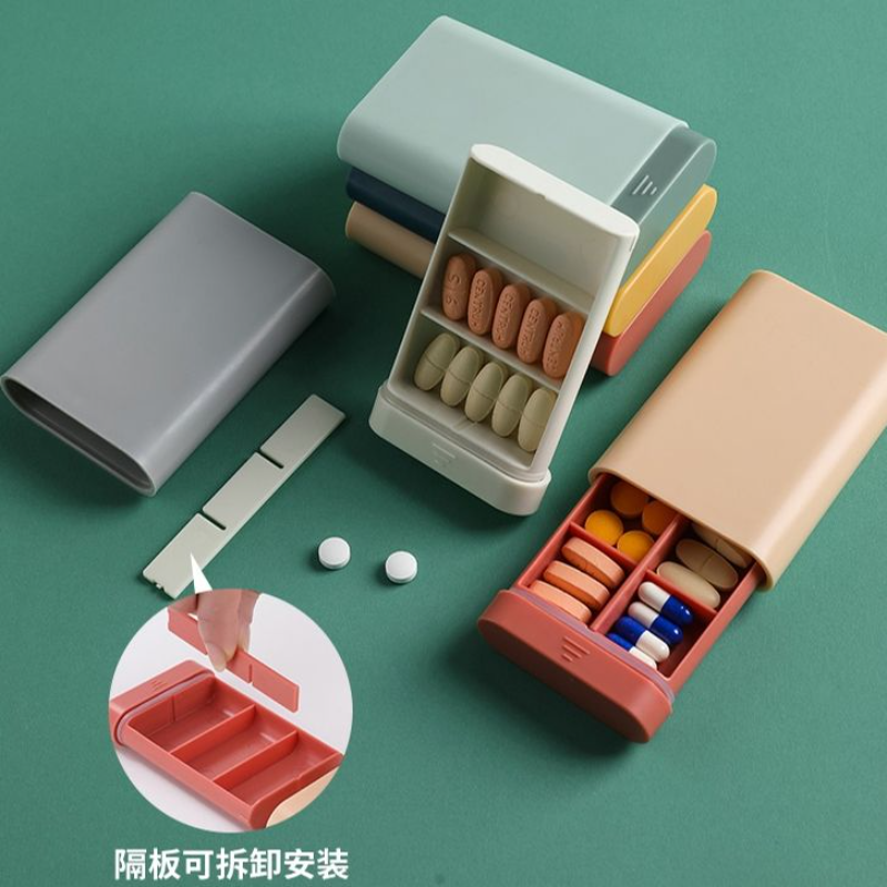 小药盒便携式创意迷你密封分装药片药丸7天量适合女款
