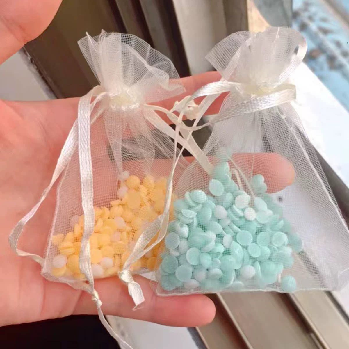 香包香薰空袋香薰袋子干花收纳袋肥皂透气网纱袋小留香珠网纱袋子