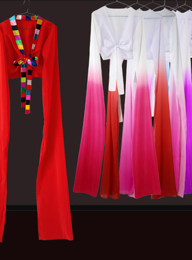 水袖上衣女惊鸿舞蹈服古典舞甩袖练功服戏曲藏族儿童袖子演出服装