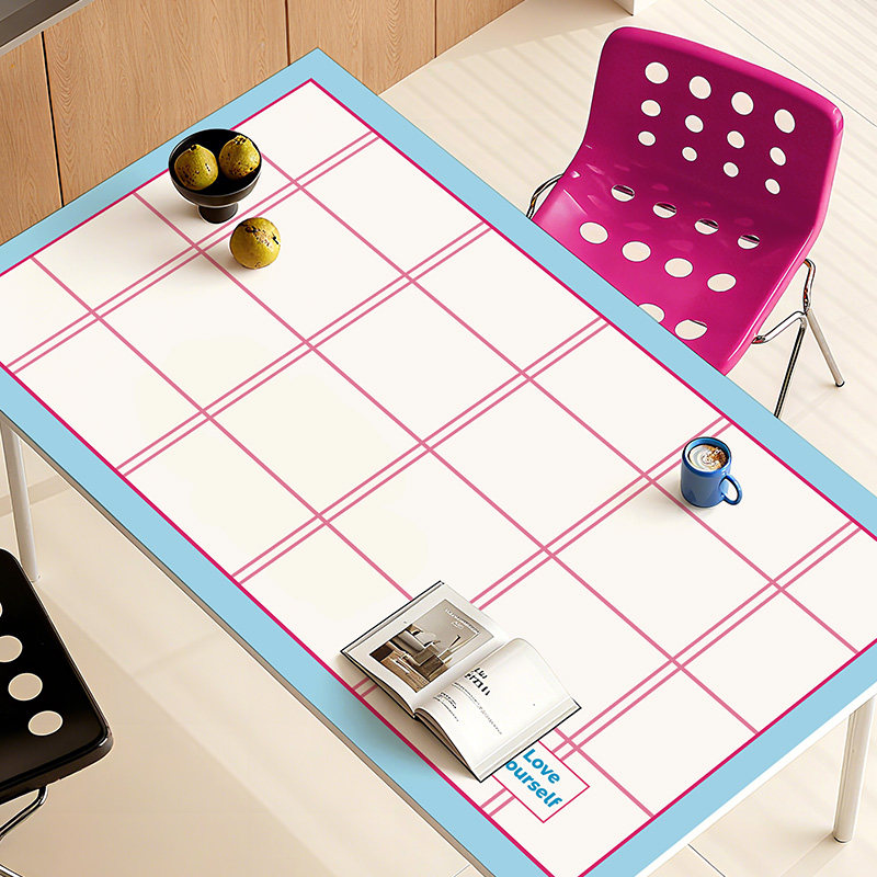 小清新餐桌垫防水防油隔热垫ins风防烫茶几保护垫pvc耐高温桌布,居家布艺,桌布,淘宝优惠券,粉丝福利购,淘宝优惠卷