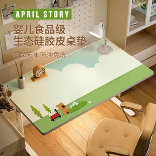 治愈系书桌垫高颜值学生可擦防水护眼课桌桌布儿童学习桌面保护垫