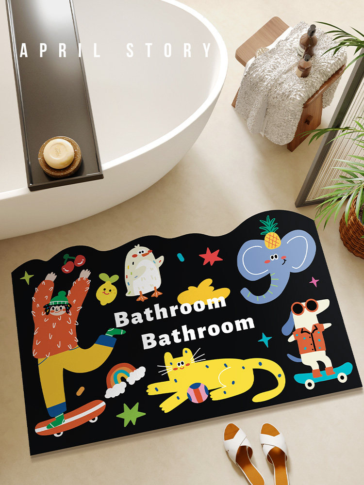 时尚奢华的浴室地板垫硅藻泥吸水垫浴室耐污防滑速干软垫浴室地毯,居家布艺,家用脚垫,淘宝优惠券,粉丝福利购,淘宝优惠卷