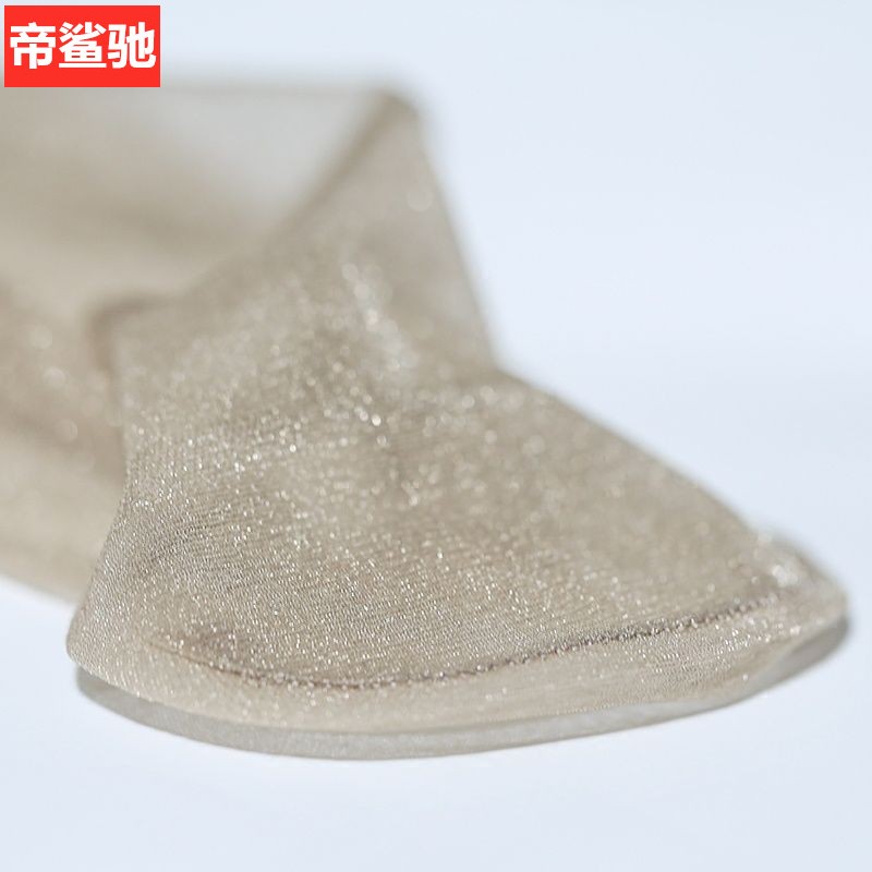 极光超柔光泽丝袜0D一线裆银葱连裤袜超薄微闪炫彩金丝透明珠光袜