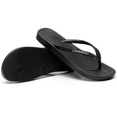 女平底夏季 人字拖鞋 男室外穿情侣沙滩鞋 防滑夹脚轻便简约黑白色潮