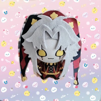 怪胎马戏团pierrot属性10cm印花努努体棉花娃娃二次元周边挂件礼