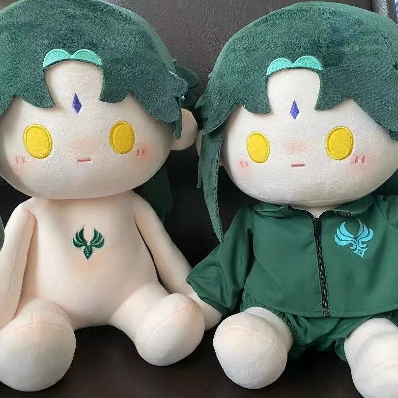原神魈坐姿40cm棉花娃娃仿一番赏