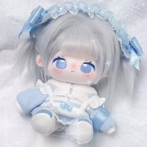 雾沙酱20cm棉花娃娃娃衣裸娃炸毛