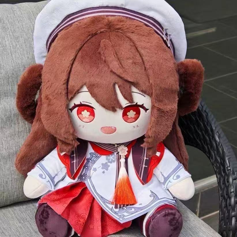 (胡桃主图衣)原神堂主胡桃属性40cm棉花娃娃二次元周边玩偶礼物