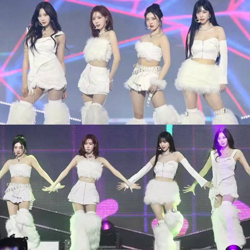 aespa女团柳智敏金玟庭表演服