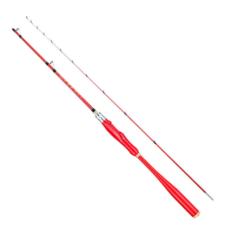 近海筏竿碳素超软阀杆抛竿船钓直柄超轻超硬路亚竿海钓岸筏杆套装