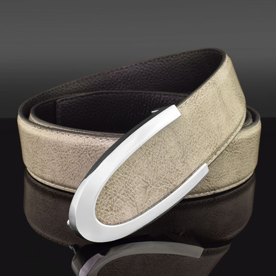 浅色男士韩版潮流时尚风新款皮带