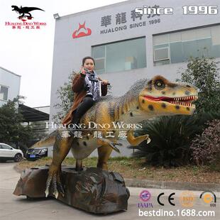 仿真电动骑乘恐龙游乐场商场活动广场地摊坐骑恐龙亲子互动产品