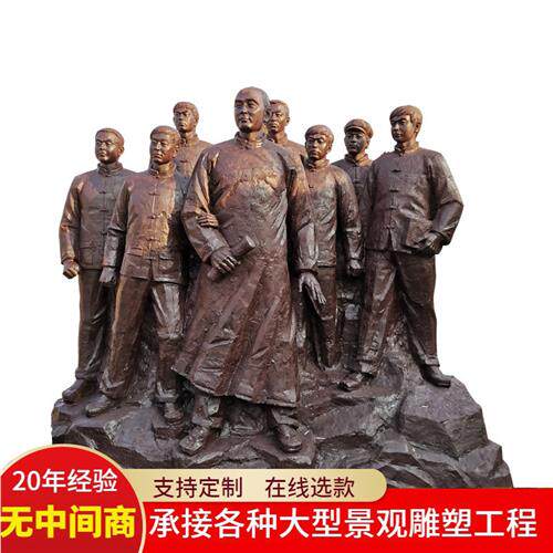 铸铜古代人物雕像玻璃钢民俗雕塑大型公园林景观户外仿铜摆件装饰