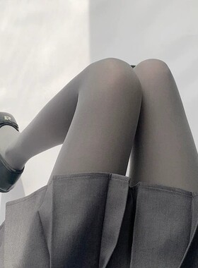 Jackson长筒灰色连裤袜春秋浅灰袜子日系学院风jk打底裤显瘦丝袜