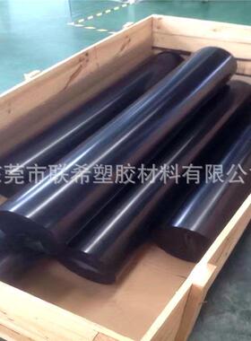 .黑色加纤PPS棒 不怕高温绝缘棒材 纯料pps棒聚苯硫棒材