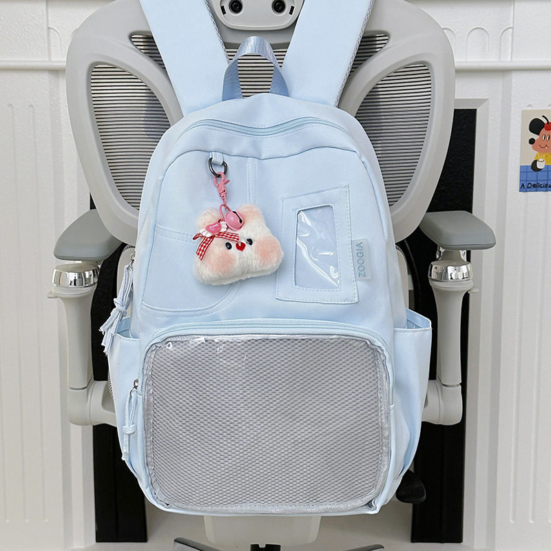 韩系ins风高颜值书包女清新甜美学生背包初高中生轻便旅行双肩包