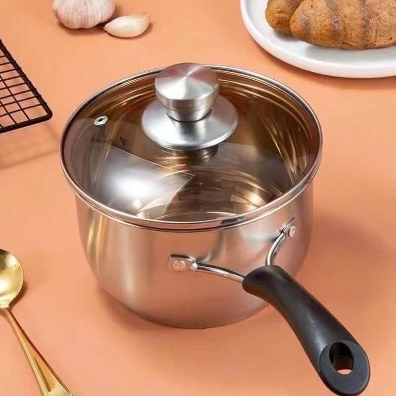 奶锅不锈钢特厚汤锅食品级家用泡