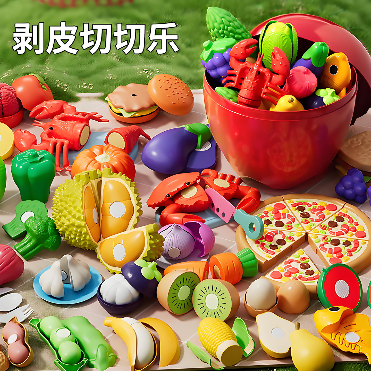 儿童水果蔬菜切切乐玩具婴儿可啃