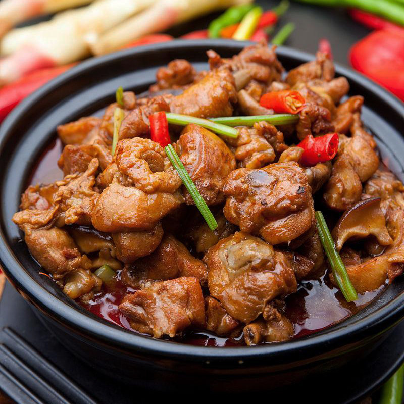 红烧鸡块半成品鸡公煲地锅鸡酒店餐饮商用调味烧鸡公肉块预制菜肴