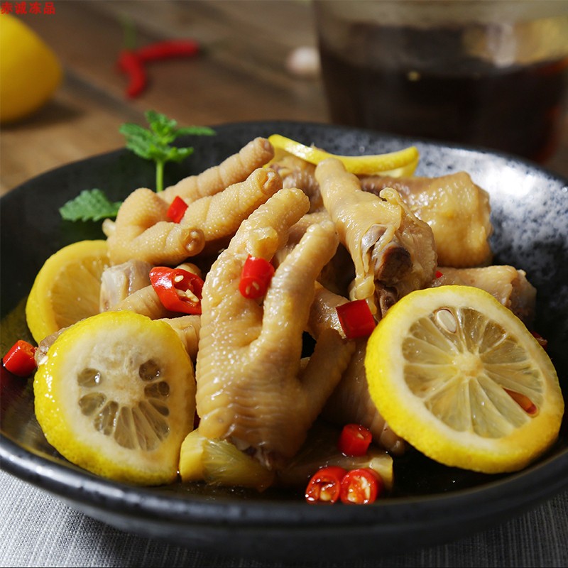 西子和平柠檬凤爪即食去骨鸡脚酸辣无骨鸡爪餐饮酒店商用凉菜冷盘