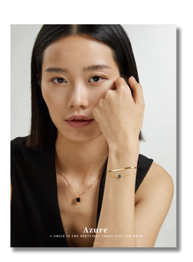 玛瑙双层叠带手链蛇骨链条设计ins风手饰手链轻奢小众精致高级感