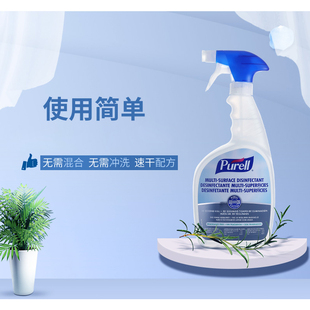物体表面消毒剂免手洗室内清洁酒精杀菌消毒946ML 普瑞来Purell