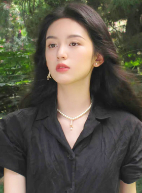 奥米迪奥黄铜镀金珍珠母贝女