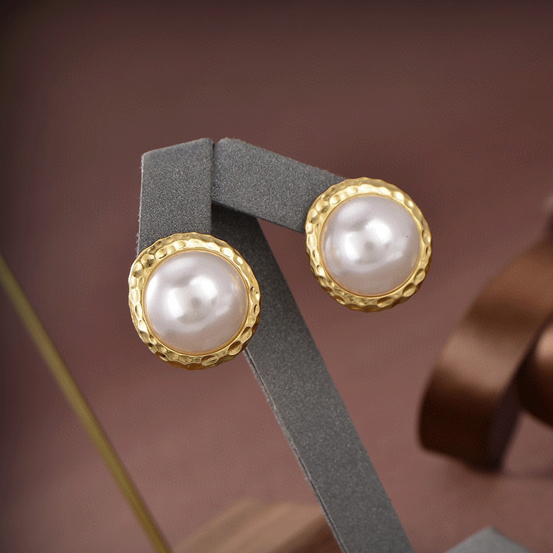 奥米迪奥不规则几何珍珠耳钉2021年新款潮女小众设计耳饰高级耳环