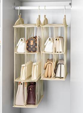 装包包的收纳防尘袋衣柜分层悬挂式娃娃收纳袋宿舍置物架多层防尘