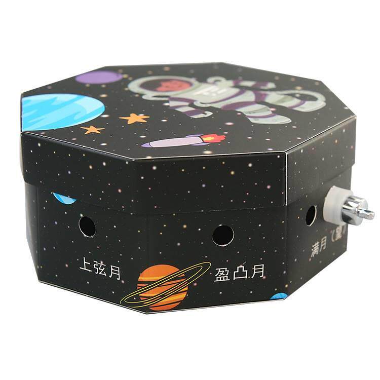 自制月相盒diy月相变化演示器中小学生月相成因科学实验月相仪模