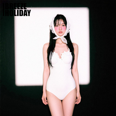 breezeholiday连体泳衣女遮肚子显瘦高级感纯欲度假钢托聚拢泳装