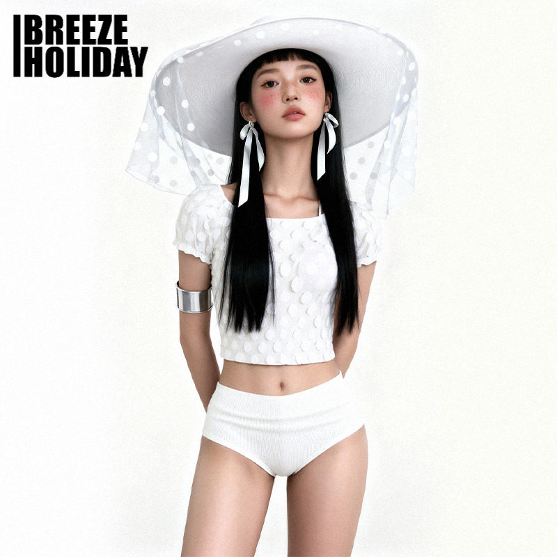 breezeholiday分体泳衣女款三件套性感辣妹聚拢度假高级感比基尼