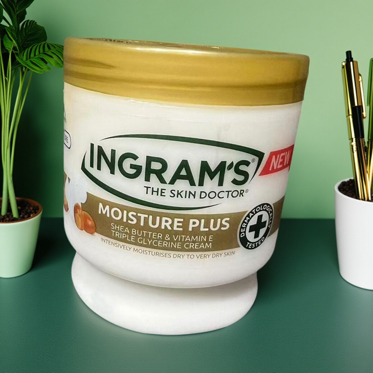 南非INGRAM'S小绿膏进口身体乳乳木果维他命E滋润保湿乳英格莱恩