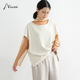 MIUZA松弛感女装 新款 无袖 卫衣马甲女小众大落肩叠穿背心2024秋季