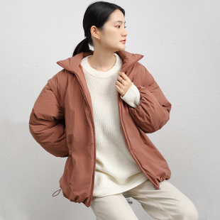 新款 羽绒服女90鹅绒小众保暖面包服2023冬季 立领短款 MIUZA设计款