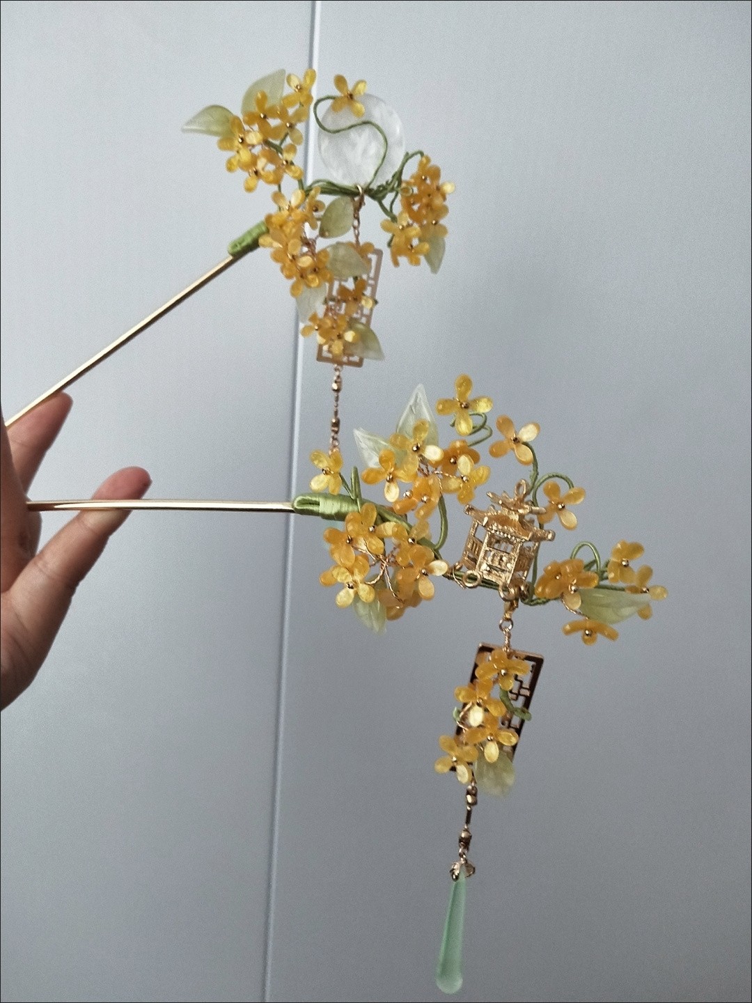 剧本杀反骨元妙伴手礼结香花复古发钗汉服古装头饰闺蜜同款礼物